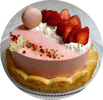 いちごのムースケーキ